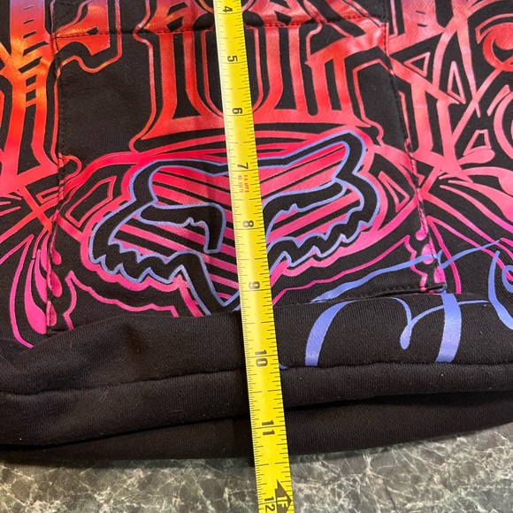 Fox Women's Black and Neon print hoodie material shoulder bag - Picture 9 of 9